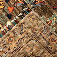 Grey Modern Sultani Afghan Hand-knotted Rug (ST-716)