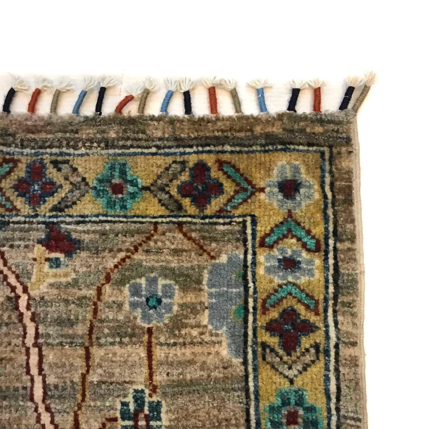 Multi Color  Modern Sultani Afghan Hand-knotted Rug (ST-719)