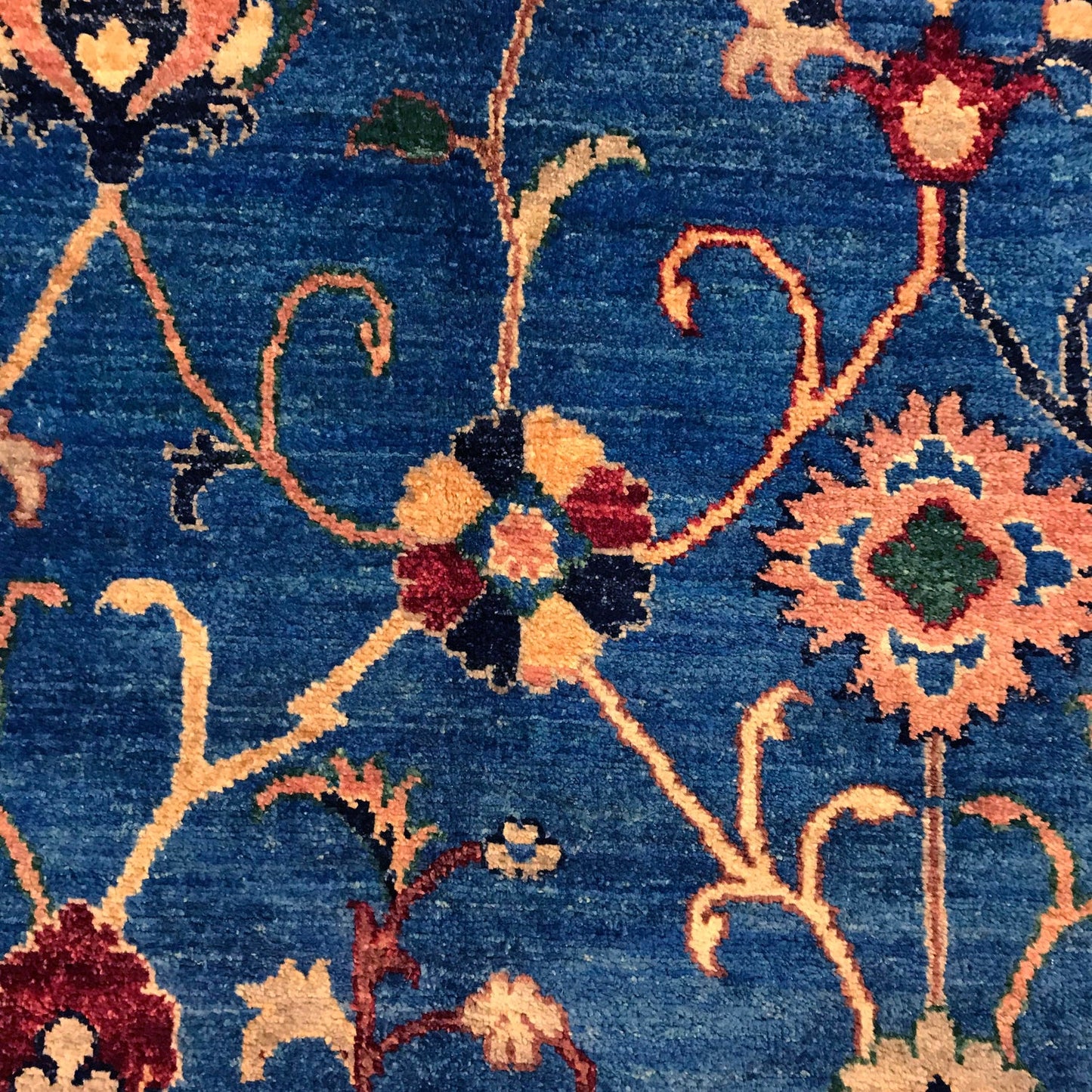 Blue  Modern Sultani Afghan Hand-knotted Rug (ST-724)