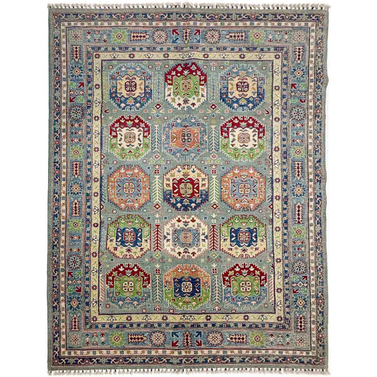 Multi Color Waziri Afghan Hand-knotted Rug (WZ-1601)