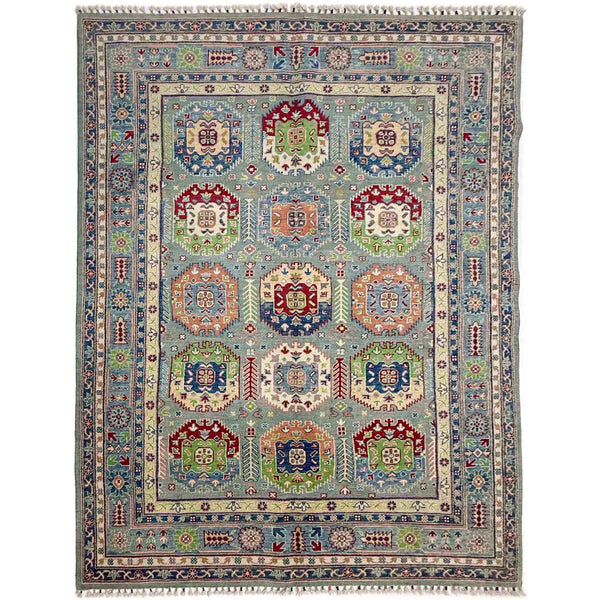 Multi Color Waziri Afghan Hand-knotted Rug (WZ-1601)