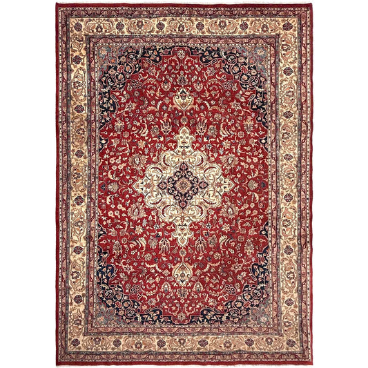 Multi Color  Kashan Hand-Knotted Persian Rug (KN-632)