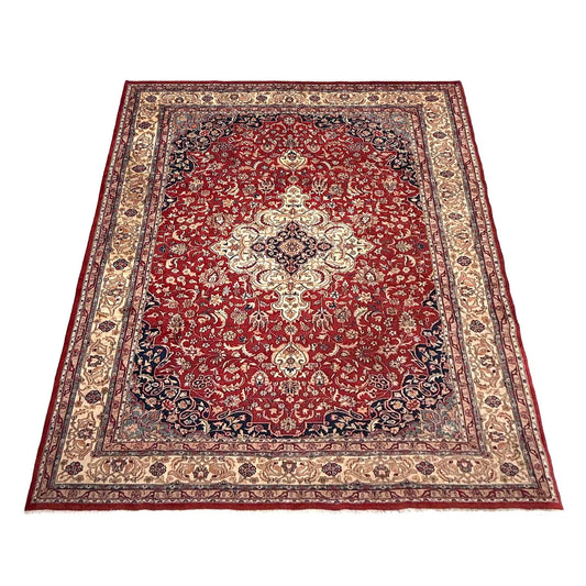 Multi Color  Kashan Hand-Knotted Persian Rug (KN-632)