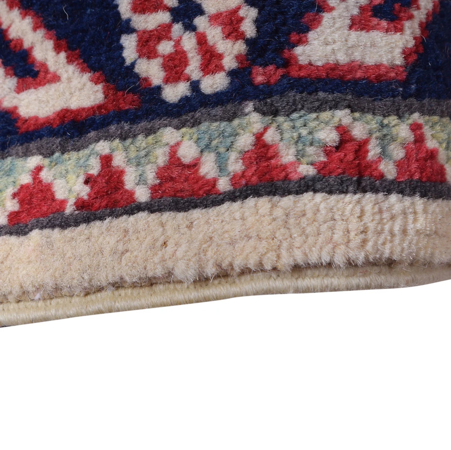 Ivory Oriental Kazak Afghan Hand-knotted Rug (KK-202)