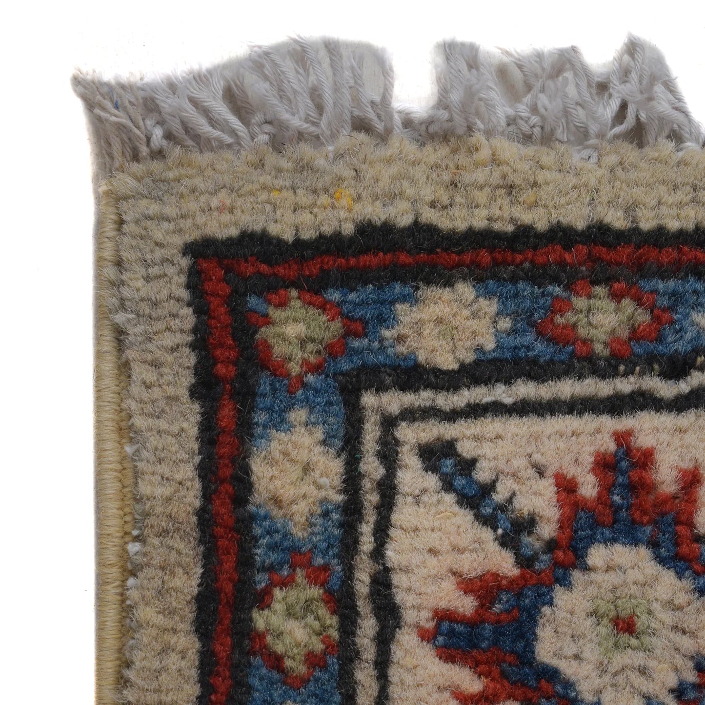 Ivory Oriental Kazak Afghan Hand-knotted Runner (KK-203)