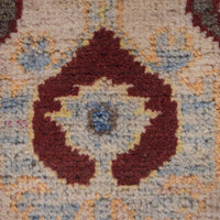 Ivory Oriental Kazak Afghan Hand-knotted Runner (KK-205)