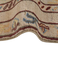 Ivory Oriental Kazak Afghan Hand-knotted Runner (KK-205)