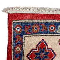 Red  Oriental Kazak Afghan Hand-knotted Rug (KK-274)