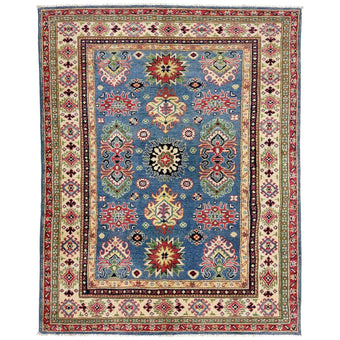 compare product Blue  Oriental Kazak Afghan Hand-knotted Rug (KK-275)
