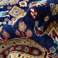 Multi color Super Fine Kazak Afghan Hand-knotted Rug (KK-276)