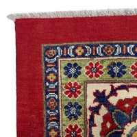 Red  Oriental Kazak Afghan Hand-knotted Rug (KK-271)
