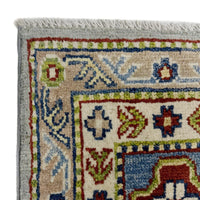 Grey Oriental Kazak Afghan Hand-knotted Rug (KK-272)