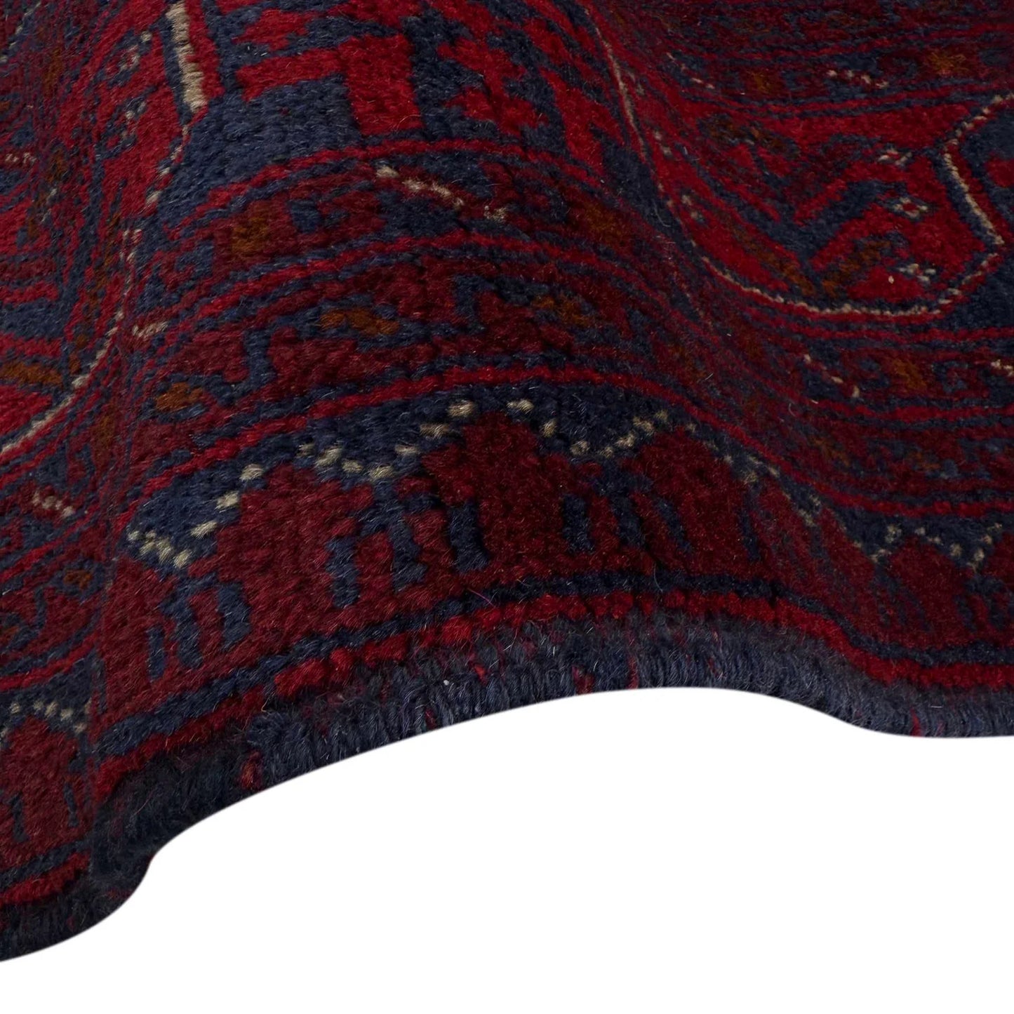 Red Khal Mohammadi Afghan Hand-knotted Rug (KM-463)